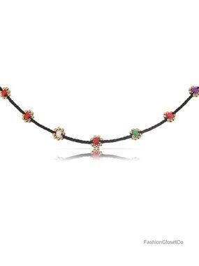 Handmade Beaded Choker Necklace Adjustable Waterproof Boho Surfer Style